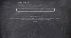 Desktop Screenshot of canary-travel.com
